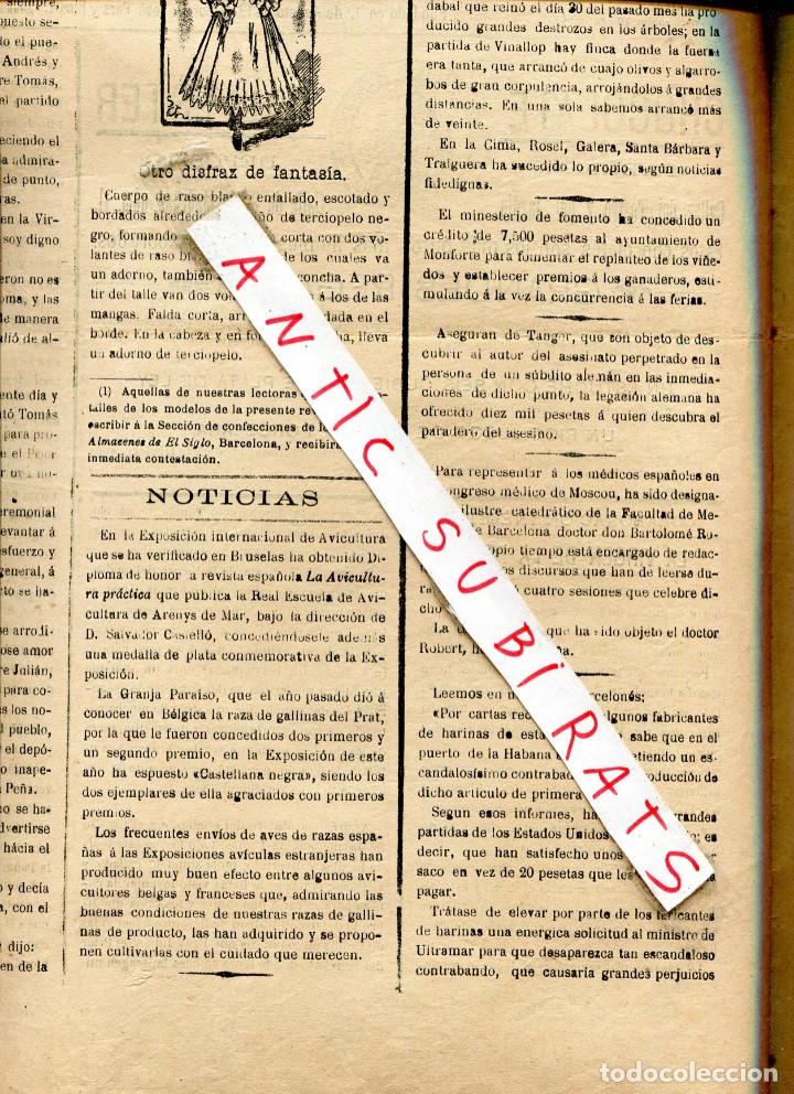 Collezionismo di Riviste e Giornali: DIARIO A&Ntilde;O 1897 VINALLOP SANTA MARIA DE NAJERA RECONSTRUCCION