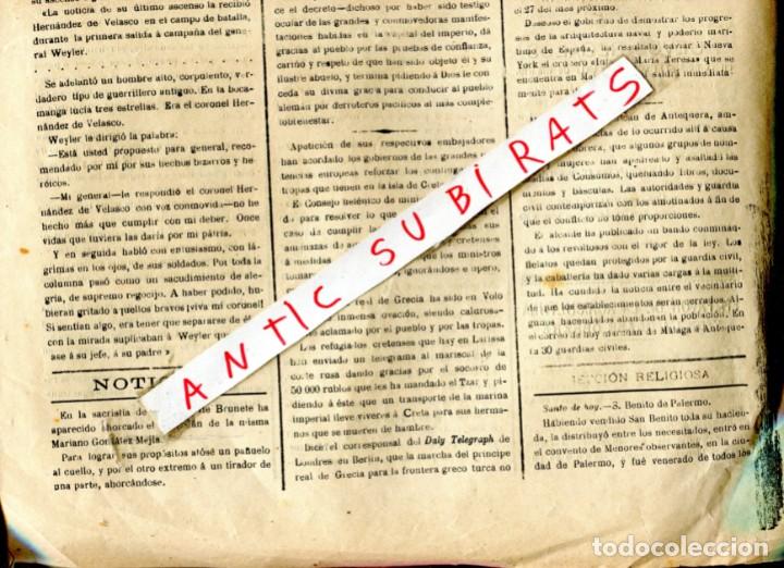 Collection Magazines and Newspapers: DIARIO A&Ntilde;O 1897 AHORCAMIENTO DEL SACRISTAN EN BRUNETE ALTERCADOS EN ANTEQUERA