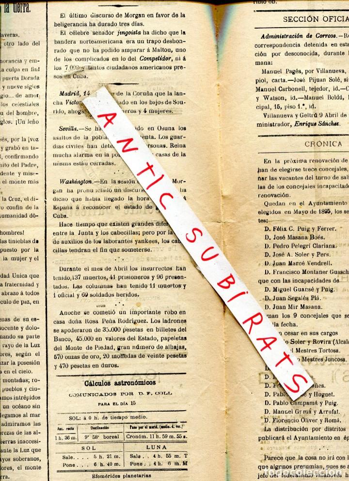 Coleccionismo de revistas y peri&oacute;dicos: DIARIO A&Ntilde;O 1897 WASHINGTON ESTADOS UNIDOS USA QUIERE QUE ESPA&Ntilde;A RECONOZCA EL ESTADO D GUERRA EN CUBA