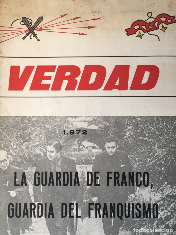 Colecionismo de Revistas e Jornais: BOLET&Iacute;N VERDAD. GUARDIA DE FRANCO. 1972