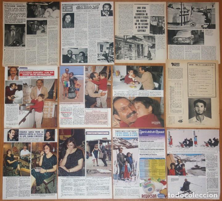 Sammeln von Zeitschriften und Zeitungen: ELEUTERIO SANCHEZ EL LUTE lote de prensa 1970s/1980s fotos revista crimen delincuente clippings