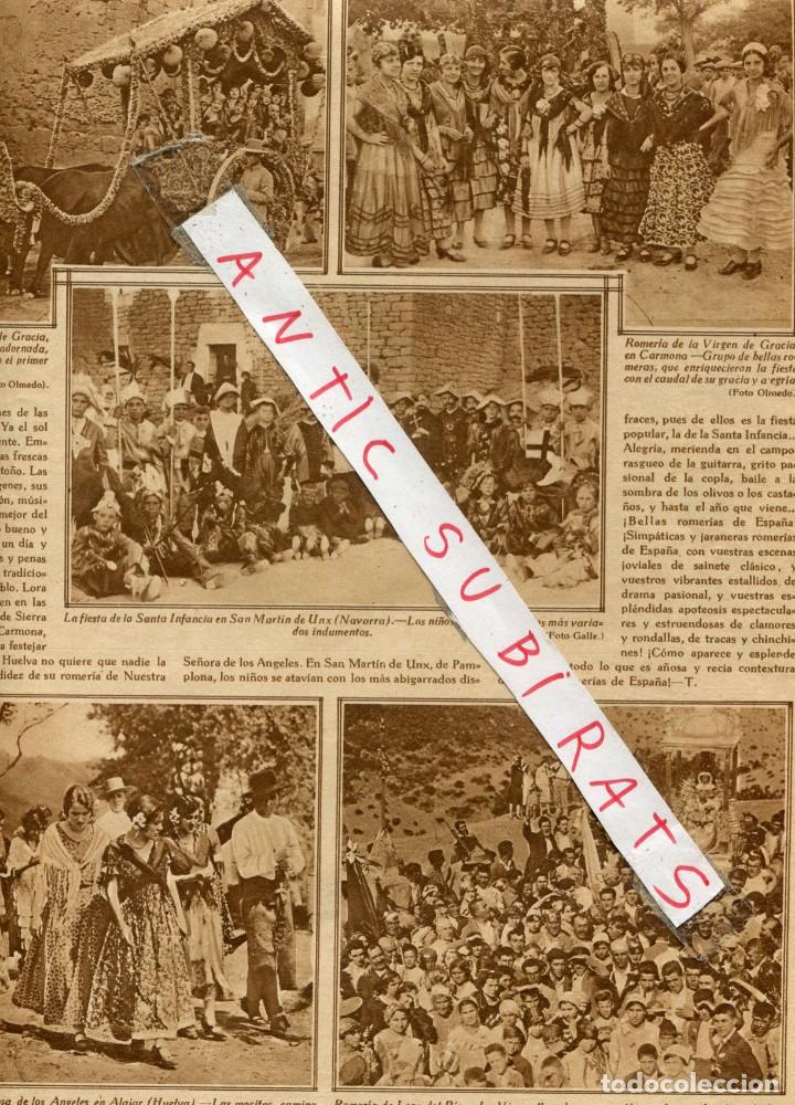 Collection Magazines and Newspapers: REVISTA A&Ntilde;O 1929 VIRGEN DE GRACIA EN CARMONA SAN MARTIN DE UNX ROMERIA EN ALAJAR LORA DEL RIO
