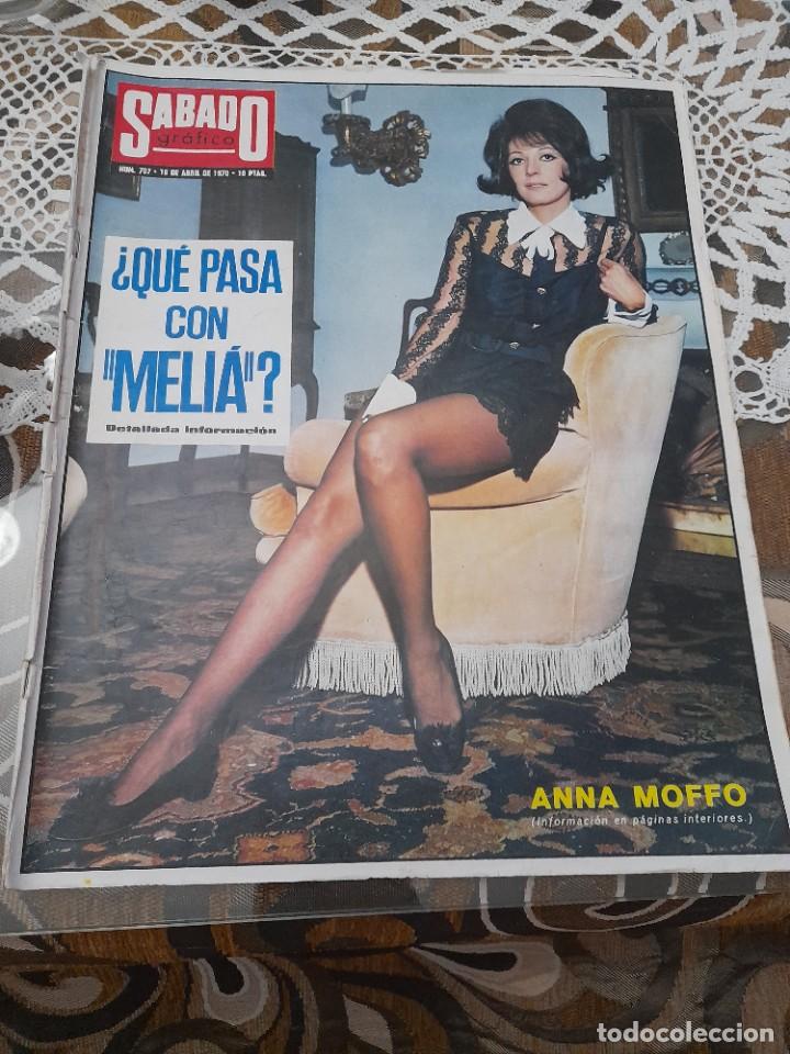 Coleccionismo de revistas y peri&oacute;dicos: Revista Sabado grafico a&ntilde;o 1970 N&deg; 707 Anna Moffo Lenin publicidad mirinda