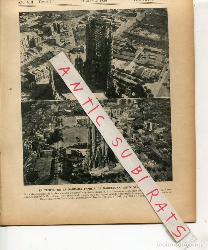 Coleccionismo de Revistas y Peri&oacute;dicos: IBERICA 640 A&Ntilde; 1926 LA SAGRADA FAMILIA DE GAUDI BARCELONA FOTOS AEREAS ESCUELA ARTES OFICIOS VITORIA