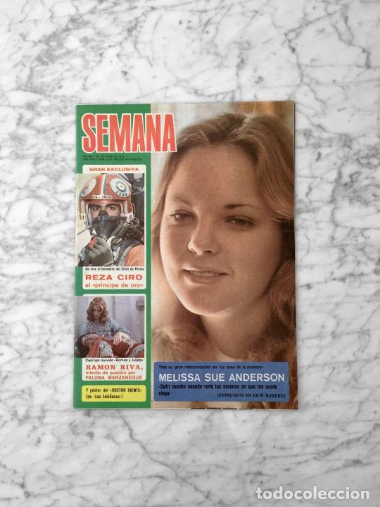 Coleccionismo de revistas y peri&oacute;dicos: SEMANA - 1978 - MELISSA SUE ANDERSON, ORZOWEI, ANGELA CARRASCO, ELEONORA VALLONE, DEBLAS, ACUARIO