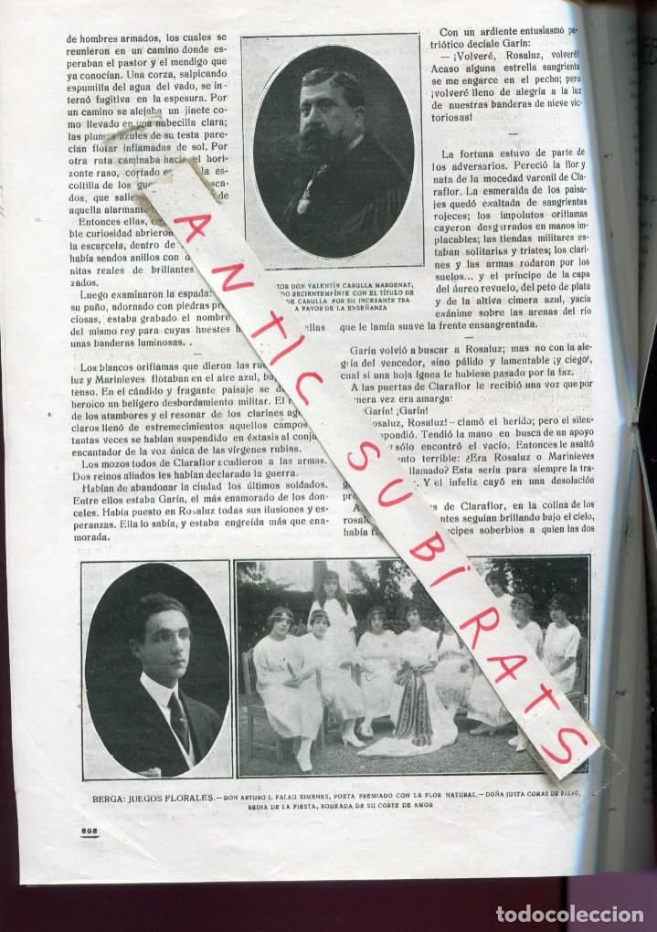Sammeln von Zeitschriften und Zeitungen: REVISTA A&Ntilde; 1919 VALENTI CARULLA JUEGOS FLORALES EN BERGA POETA ARTURO PALAUXIMENES JUSTA COMAS PALAU