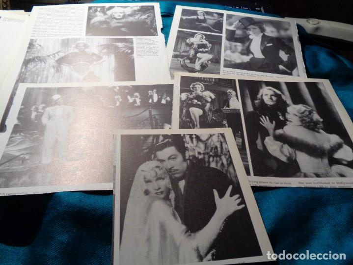 Coleccionismo de Revistas y Peri&oacute;dicos: RECORTE : MARLENE DIETRICH. FOTOGRAMAS DE PELICULAS