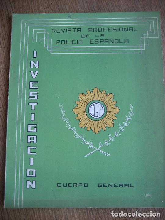 Collectionnisme de Revues et Journaux: Investigaci&oacute;n. Revista Profesional de la Policia Espa&ntilde;ola. N&ordm; 389. 1961