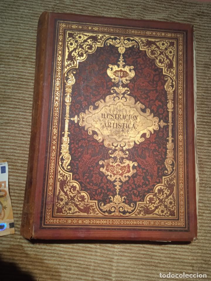 Coleccionismo de revistas y peri&oacute;dicos: LA ILUSTRACI&Oacute;N ART&Iacute;STICA.1883 DESLOMAMIENTO