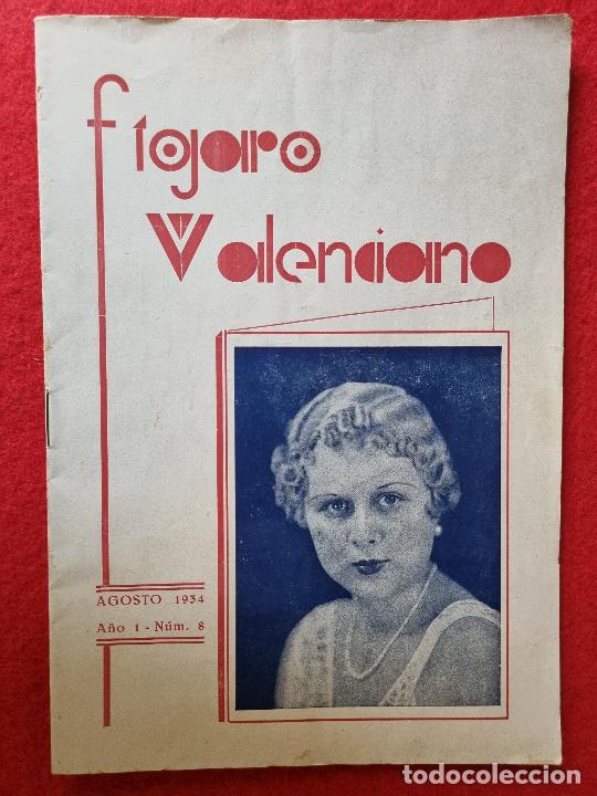 Collezionismo di Riviste e Giornali: REVISTA FIGARO VALENCIANO N&ordm; 8 A&Ntilde;O 1934 PELUQUERIA UNION PATRONAL DE PELUQUEROS Y BARBEROS ORIGINAL