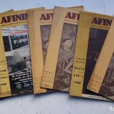 Coleccionismo de Revistas y Periódicos: 7 REVISTAS AFINIDAD, ORGANO DE LA ASOCIACION DE QUIMICOS, AÑOS 1946-1948 - VER DESCRIPCION
