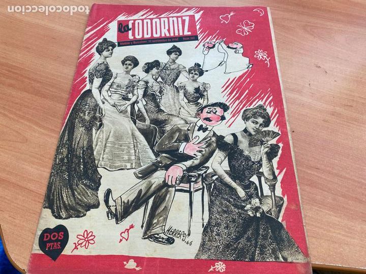 Coleccionismo de Revistas y Peri&oacute;dicos: LA CODORNIZ N&ordm; 261 PORTADA HERREROS. 10 NOVIEMBRE 1946 (CODG1)