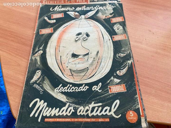 Coleccionismo de Revistas y Peri&oacute;dicos: LA CODORNIZ N&ordm; 319 EXTRA MUNDO ACTUAL PORTADA HERREROS. 21 DICIEMBRE 1947 (CODG1)