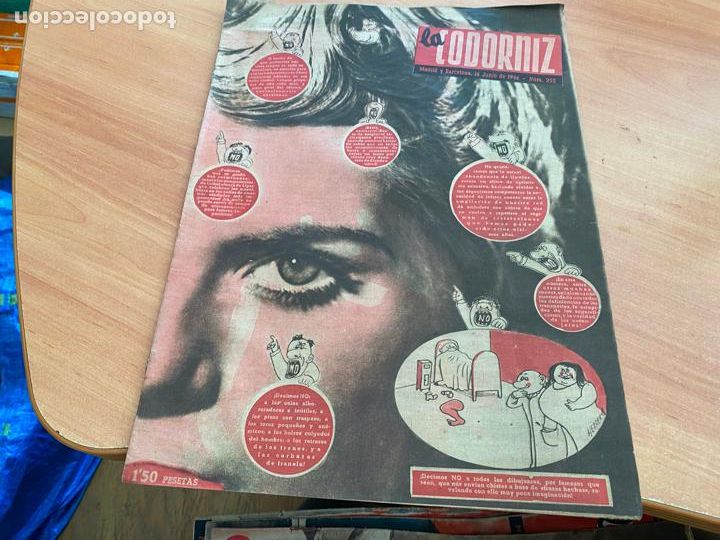 Coleccionismo de Revistas y Peri&oacute;dicos: LA CODORNIZ N&ordm; 252 PORTADA HERREROS. 16 JUNIO 1946 (CODG1)