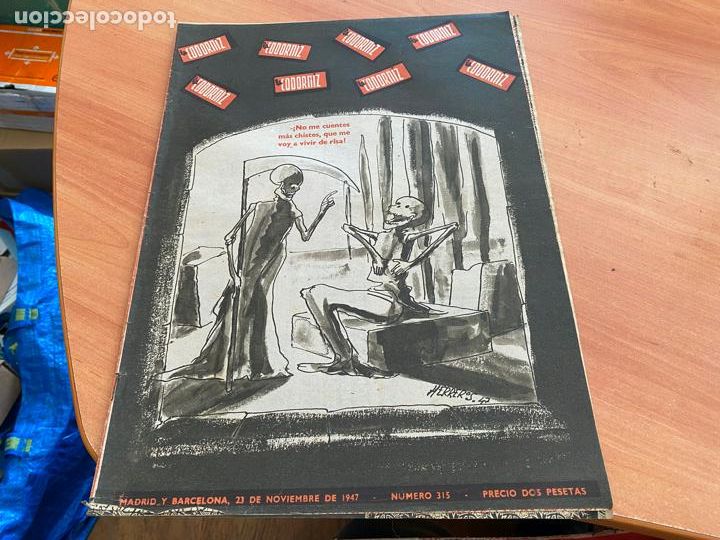 Coleccionismo de Revistas y Peri&oacute;dicos: LA CODORNIZ N&ordm; 315 PORTADA HERREROS. 23 NOVIEMBRE 1947 (CODG1)