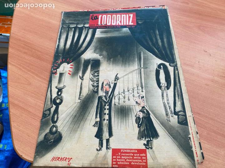 Coleccionismo de Revistas y Peri&oacute;dicos: LA CODORNIZ N&ordm; 324 PORTADA HERREROS. 25 ENERO 1948 (CODG1)