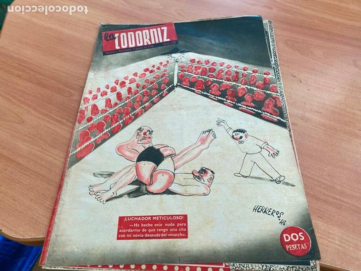 Coleccionismo de Revistas y Peri&oacute;dicos: LA CODORNIZ N&ordm; 330 PORTADA HERREROS. 7 MARZO 1948 (CODG1)
