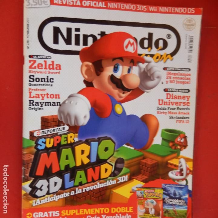 Coleccionismo de revistas y peri&oacute;dicos: NINTENDO REVISTA OFICIAL N&ordm; 228 - NOVIEMBRE 2011 - SUPER MARIO S D LAND - REVISTA POKEMON