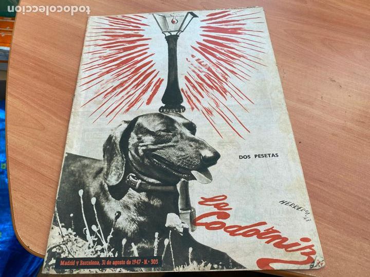 Coleccionismo de Revistas y Peri&oacute;dicos: LA CODORNIZ N&ordm; 303 PORTADA HERREROS. 31 AGOSTO 1947 (CODG1)