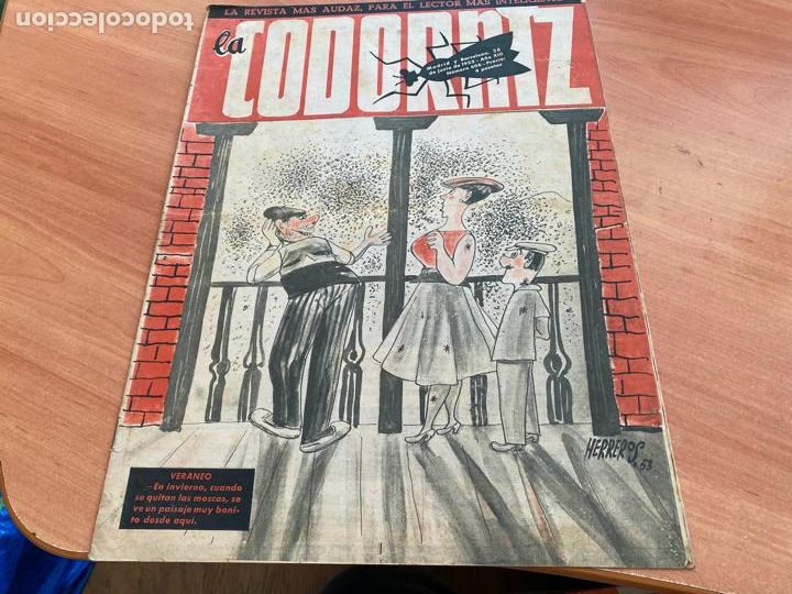 Coleccionismo de Revistas y Peri&oacute;dicos: LA CODORNIZ N&ordm; 606 PORTADA HERREROS. 28 JUNIO 1953 (CODG1)