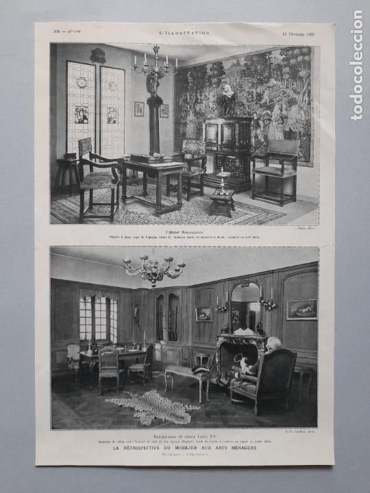 Collection Magazines and Newspapers: L&Aacute;MINA CON FOTOGRAF&Iacute;AS ANTIGUAS DISE&Ntilde;OS INTERIORES. L'Illustration, 16 de febrero de 1935