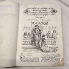 Coleccionismo de Revistas y Periódicos: TOMO 1 REVISTA PINTORESCA DEL AVISADOR MALAGUEÑO AÑO 1851