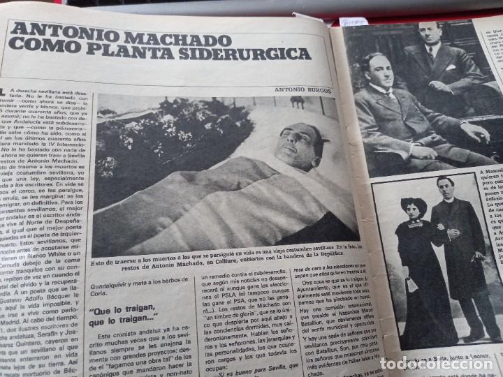 Coleccionismo de revistas y peri&oacute;dicos: ANTONIO MACHADO COMO PLANTA SIDERURGICA. RECORTE TRIUNFO 19 MARZO 1977