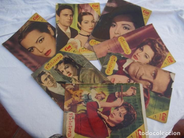 Collection Magazines and Newspapers: cine ensue&ntilde;o, la violetera ,sara montiel, coleccion de 8 revistas falta 1 n&ordm; 5, interior en b/n