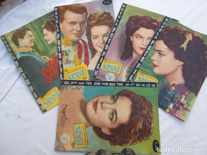 Coleccionismo de Revistas y Peri&oacute;dicos: novela foto film, sissi, romy schneider, coleccion de 5 revistas, interior b/n portadas color