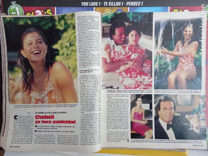 Collezionismo di Riviste e Giornali: CHABELI IGLESIAS EN KIMONO PUBLICIDAD EN JAPON JULIO IGLESIAS ANUNCIO CAVA ISABEL PREYSLER