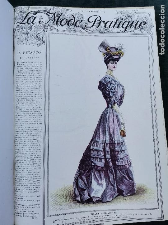 Coleccionismo de revistas y peri&oacute;dicos: 1906 REVISTA LA MODE PRATIQUE - ANO COMPLETO RARO