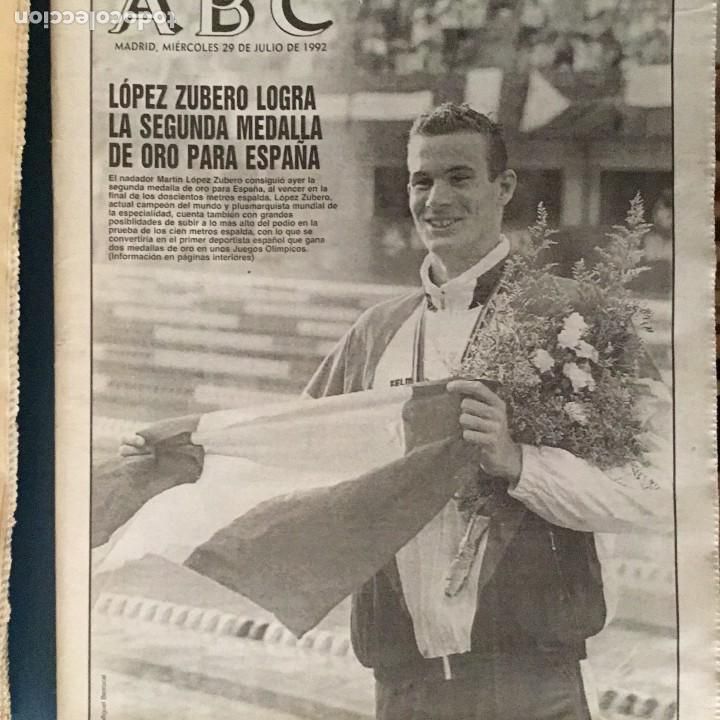 Coleccionismo de Revistas y Peri&oacute;dicos: PERIODICO ABC. 29.07.1992. OLIMPIADAS BARCELONA