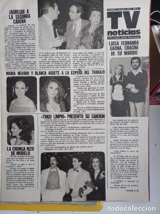 Sammeln von Zeitschriften und Zeitungen: MARIA NEVADO BLANCA AGUETE JOSE ANTONIO JAUREGUI LUISA FERNADA GAONA LA CHINGA TRIGO LIMPIO