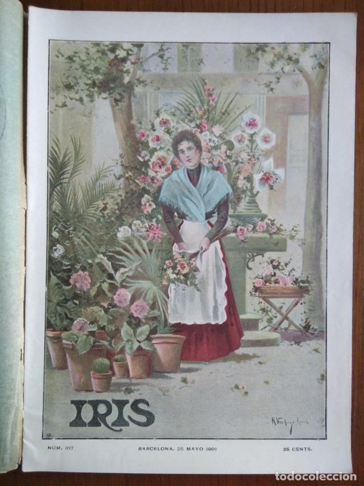 Coleccionismo de Revistas y Peri&oacute;dicos: Iris. N&uacute;m. 107. Barcelona, 25 de mayo de 1901