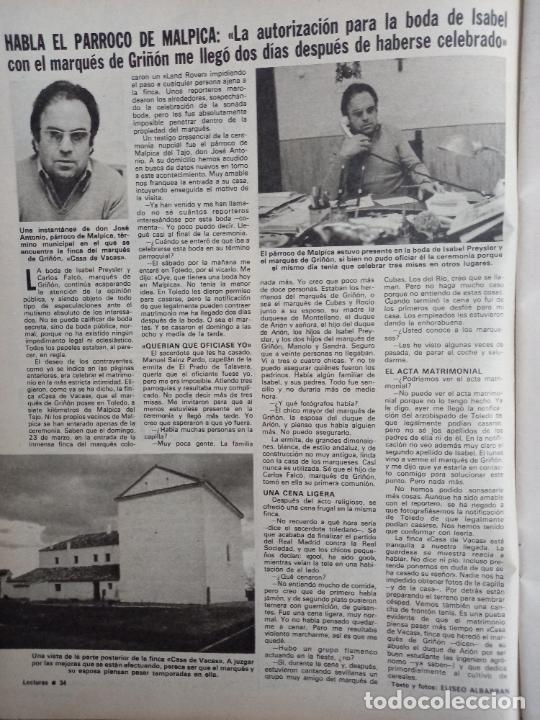 Coleccionismo de Revistas y Peri&oacute;dicos: el parroco de malpica sobre la boda de isabel preysler y carlos falco