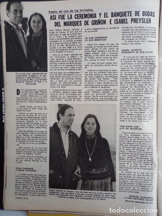 Coleccionismo de Revistas y Peri&oacute;dicos: isabel preysler carlos falco