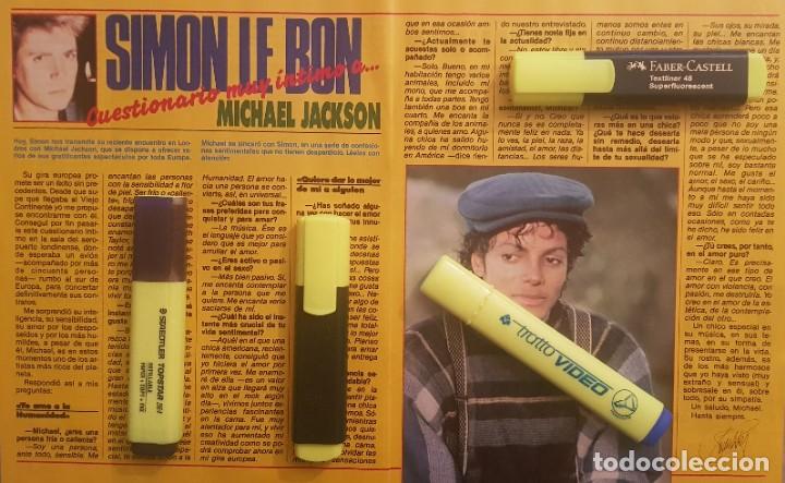 Coleccionismo de Revistas y Peri&oacute;dicos: Reportaje Michael Jackson 04.06.88