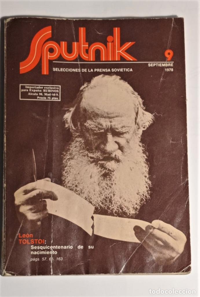 Coleccionismo de Revistas y Peri&oacute;dicos: URSS Sputnik. Selecciones de la Prensa Sovi&eacute;tica, N&ordm; 9, septiembre 1978. Le&oacute;n Tolstoi