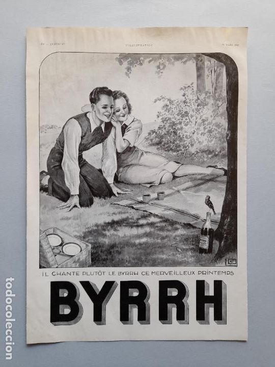 Collection Magazines and Newspapers: PUBLICIDAD ANTIGUA VERMUT BYRRH. L'Illustration, 23 de marzo de 1935