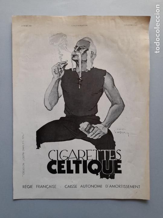 Collection Magazines and Newspapers: PUBLICIDAD ANTIGUA CIGARRILLOS CELTIQUE. L'Illustration, 23 de marzo de 1935