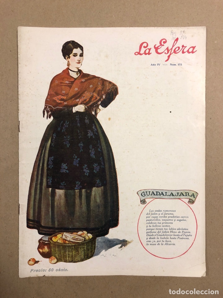 Coleccionismo de revistas y peri&oacute;dicos: LA ESFERA (ILUSTRACI&Oacute;N MUNDIAL) N&deg; 172 (1917). GUADALAJARA.