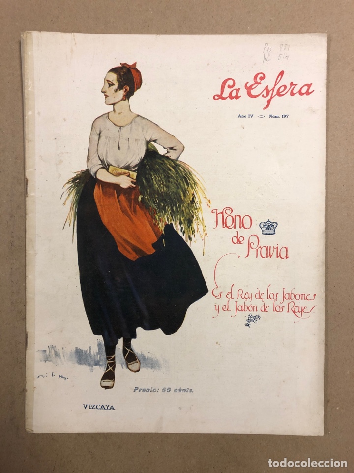 Coleccionismo de revistas y peri&oacute;dicos: LA ESFERA (ILUSTRACI&Oacute;N MUNDIAL) N&deg; 197 (1917). VIZCAYA.