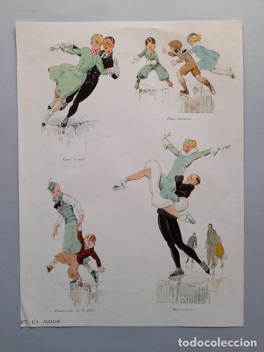 Collection Magazines and Newspapers: L&Aacute;MINA ANTIGUA ILUSTRACIONES PATINAJE SOBRE HIELO. L'Illustration, 23 de febrero de 1935
