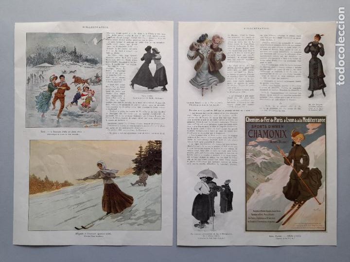 Collectionnisme de Revues et Journaux: L&Aacute;MINAS ANTIGUAS PATINAJE SOBRE HIELO Y ESQU&Iacute;, 23 de febrero de 1935