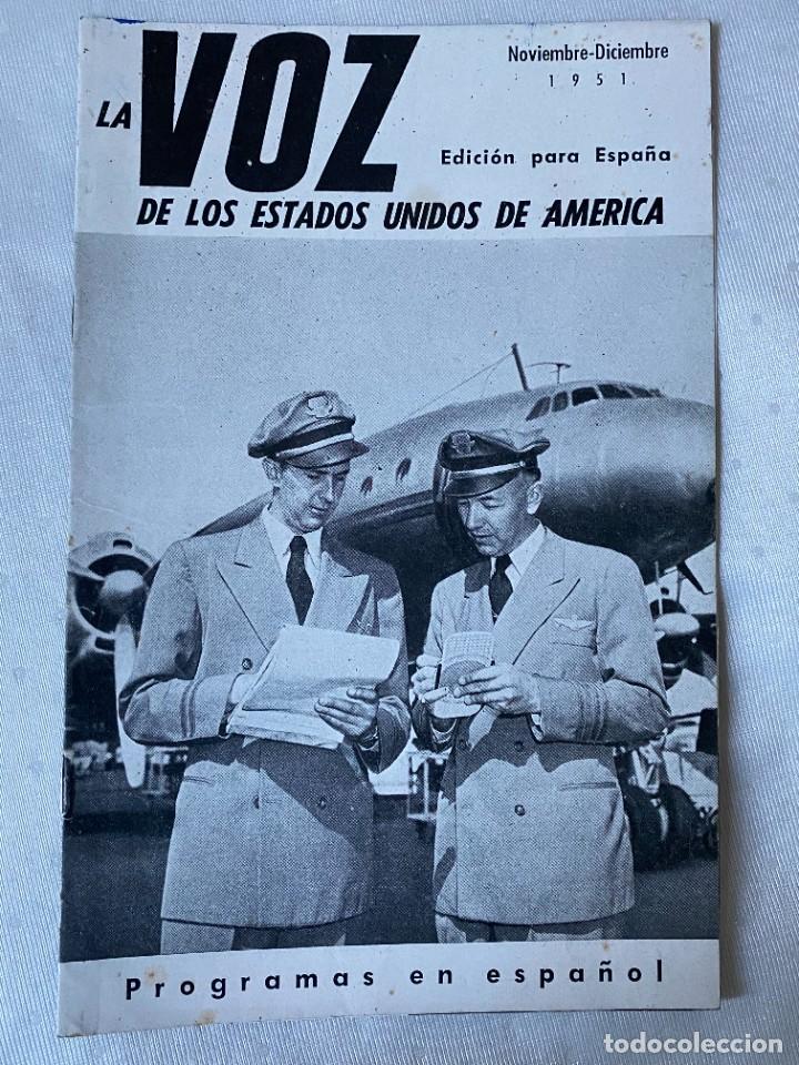 Collectionnisme de Revues et Journaux: LA VOZ DE LOS ESTADOS UNIDOS DE AMERICA NOVIEMBRE - DICIEMBRE 1951 RADIOS DE BOLSILLO