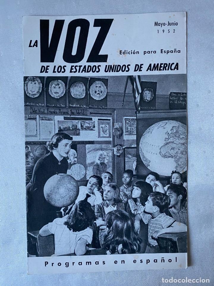 Collectionnisme de Revues et Journaux: LA VOZ DE LOS ESTADOS UNIDOS DE AMERICA MAYO-JUNIO 1952. RADIO