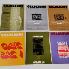 Coleccionismo de Revistas y Periódicos: RV-244. LOTE DE 6 REVISTAS CUADERNOS DE ARQUITECTURA Y URBANISMO. AÑO 1972