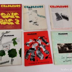 Coleccionismo de Revistas y Periódicos: RV-245. LOTE DE 6 REVISTAS CUADERNOS DE ARQUITECTURA Y URBANISMO. AÑO 1973.