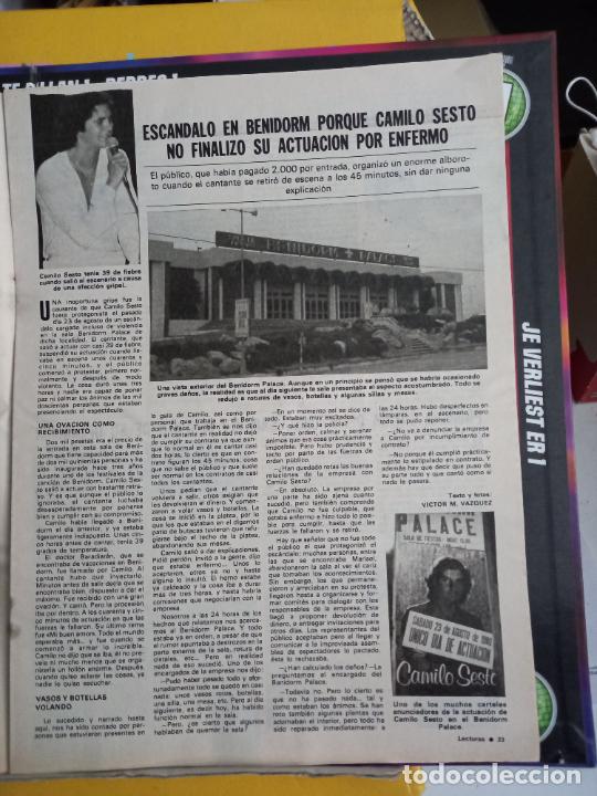 Coleccionismo de revistas y peri&oacute;dicos: camilo sesto benidorm