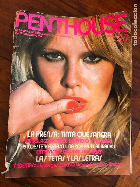 Coleccionismo de Revistas y Peri&oacute;dicos: PENTHOUSE N&ordm; 32. BORGES, SANCHEZ DRAG&Oacute;, SARA MONTIEL, ANA BELEN, JOVANKA RADZIC
